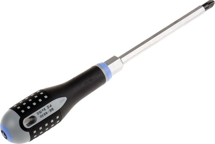 Produktbild Bahco ERGO Schraubendreher für Pozidriv-Schrauben mit Ansatz und Gummigriff, PZ3 x 150 mm (Pozidriv-Kreuzschlitz (PZ))