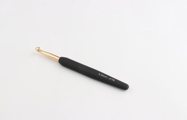 Produktbild Knitpro Häkelnadel mit Softgriff gold