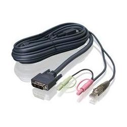Thumbnail - Iogear DVI KVM cable dual link 1,8 m., KVM-Switch Kabel