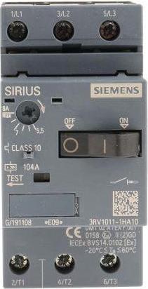 Image du produit Siemens Disjoncteur moteur 3RV1 5,5-8A