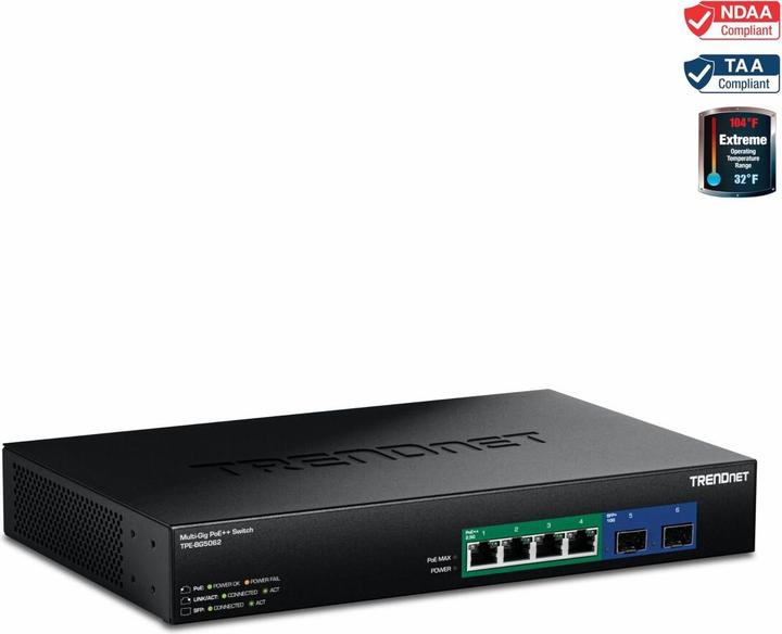 Produktbild Trendnet 6-PORT 2.5G GAN POWER POE++ (6 Ports)