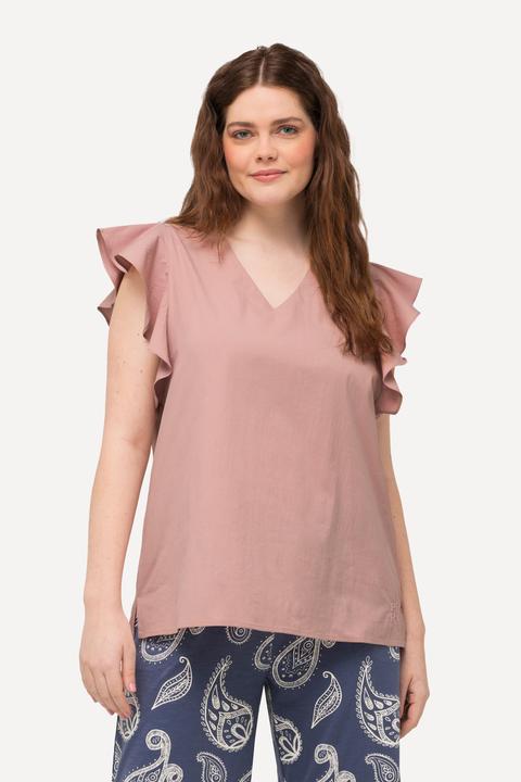 Actual product image Ulla Popken Eco Cotton Wing Sleeve Blouse (46, 48)