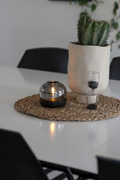 Produktbild LED Kerze sandiger Sockel 1835-970 1835-970 6h Timer D8,5 H7,5cm AA excl. (1x)