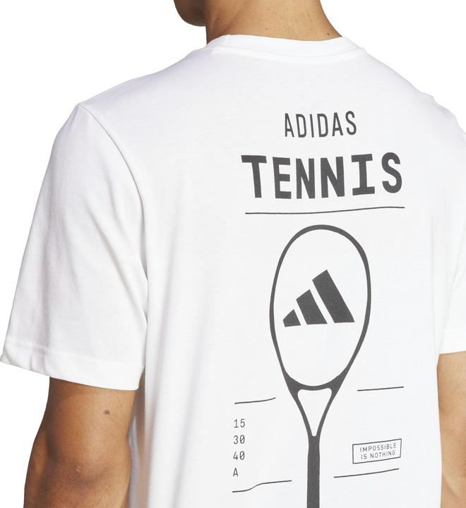 Actual product image adidas Tennis Graphic Tee White Man (XL)