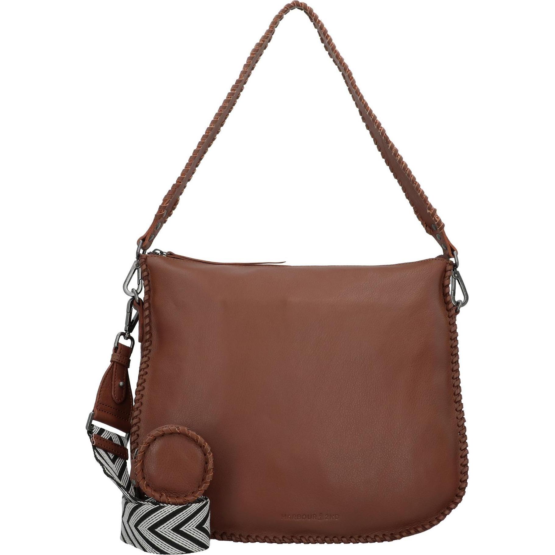 Thumbnail - Harbour 2nd, Handtasche, Just Pure Sarina Schultertasche Leder 34 cm, Braun