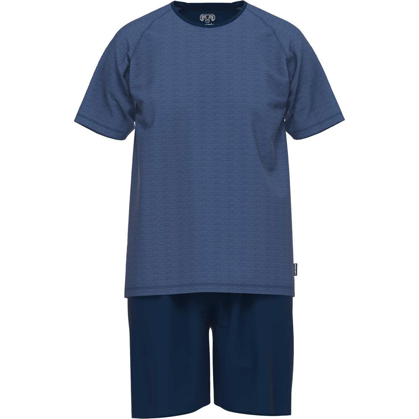 Ceceba, Herren, Pyjama, Pyjama Homewear Bequem sitzend, Blau, (3XL)
