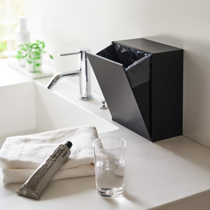 Actual product image Yamazaki Tower adhesive hook storage box