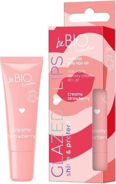 Be Bio Glazed Lips Natural Gel Lip Oil Creamy Strawberry 10ml (10 ml)
