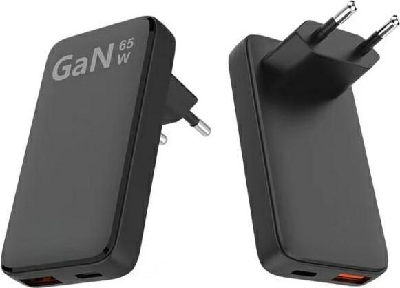 Produktbild Beline Charger 1x USB-C + 1x USB 65W black (only head) PD 3.0 + QC 3.0 BLN2CW65 (65 W)