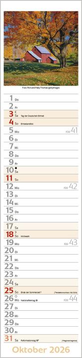 Actual product image Augenblicke Langplaner 2026 (11 x 48 cm, Hardcover, German)