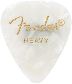 Fender Picks 351 heavy/white moto (12) (12 x)