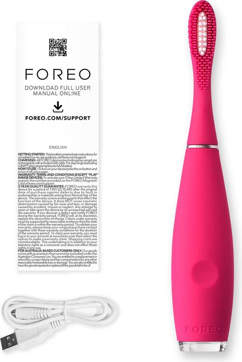 Produktbild Foreo Schallzahnbürste ISSA Kids Rose Nose Hippo (Schallzahnbürste)