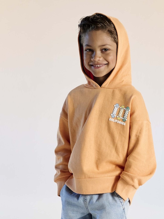 Immagine prodotto Vertbaudet Jungen Kapuzensweatshirt mit Print und Recycling-Polyester (86)