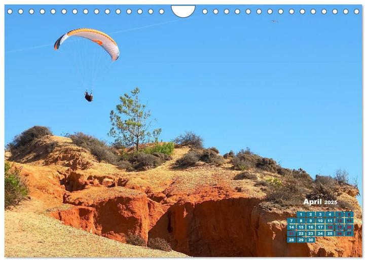 Produktbild Die Lust am Paragliding (Wandkalender 2025 DIN A4 quer), Monatskalender (A4, Deutsch)