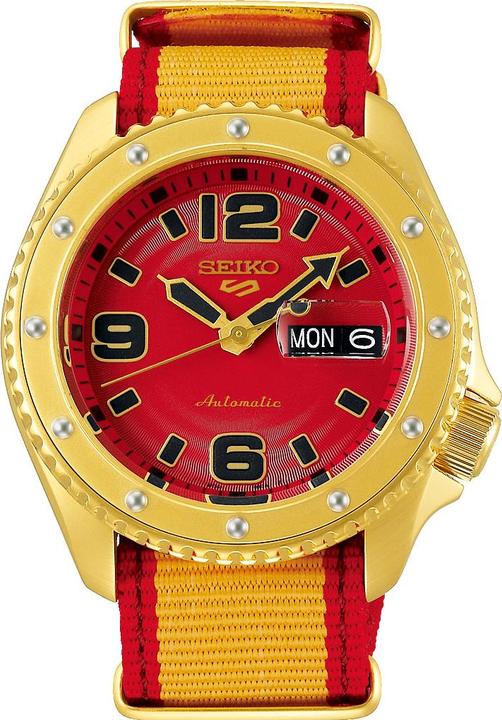 Seiko 5 Sport Street Fighter V ZANGIEF Édition limitée (Montre analogique, 43 mm)