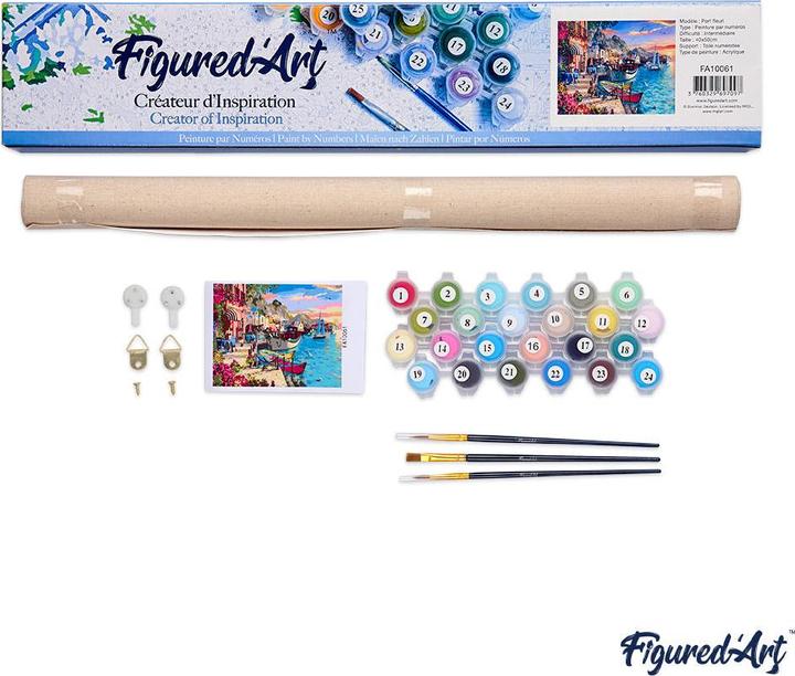 Actual product image Figured'Art Paint by Numbers - Cat Eyes