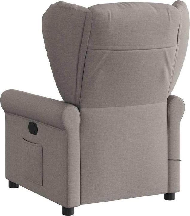 Actual product image vidaXL Massage chair electric taupe fabric