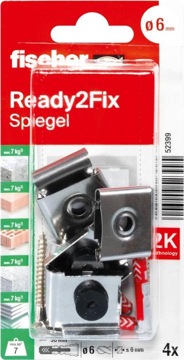 Image du produit Fischer Fisc Fixation de rétroviseur SKL M K (4) 052399 (4 pcs)