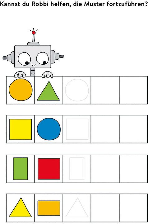 Actual product image Mein bunter Lernspielblock – Kindergarten: Erkennen, Verbinden, Fehler finden (German, Sandy Thissen, 2022)