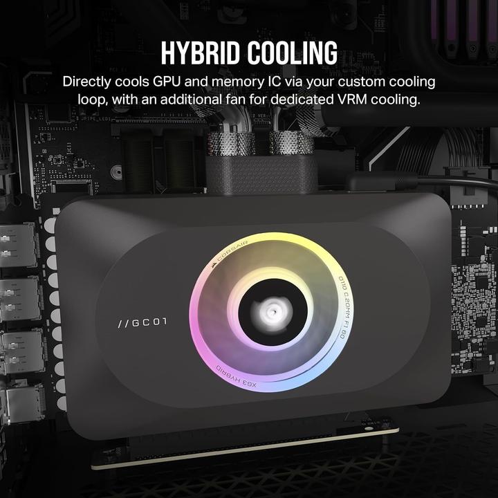 Produktbild Corsair iCUE LINK XG3 RGB HYBRID GPU Water block (4070 Ti)