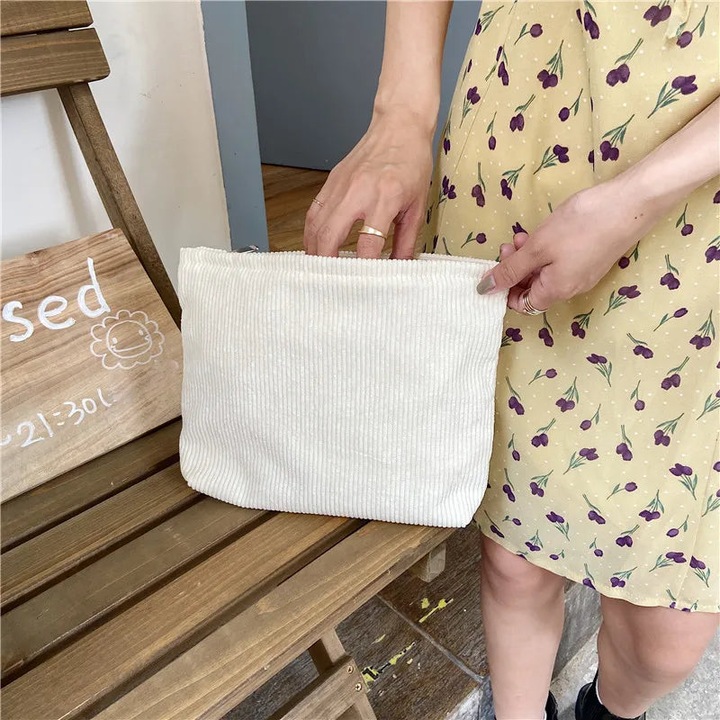Produktbild Only-Bags.Store Cord Reise Kosmetiktasche Portable Make-up Aufbewahrungstasche Geldbörsen grosse Kapazität