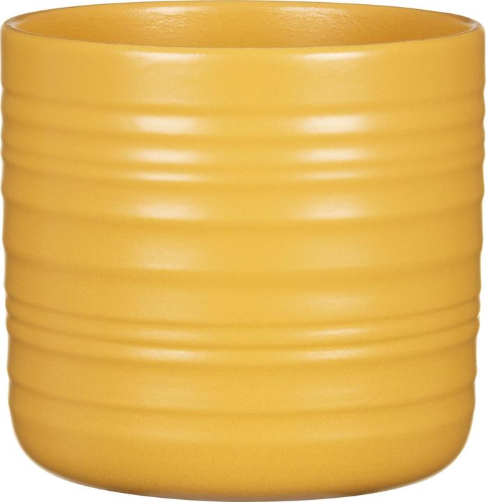 Scheurich Cottage, Blumentopf aus Keramik, Farbe: Curcuma, 22,7 cm Durchmesser, 20,7 cm hoch, 6,9 l (22.70 cm)