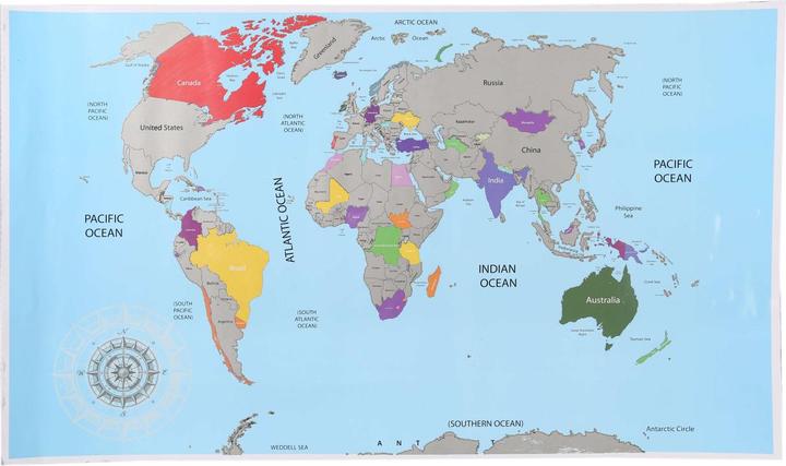 Immagine prodotto Ootb Mappa del mondo da grattare (Mappamondo, 52 x 88 cm)