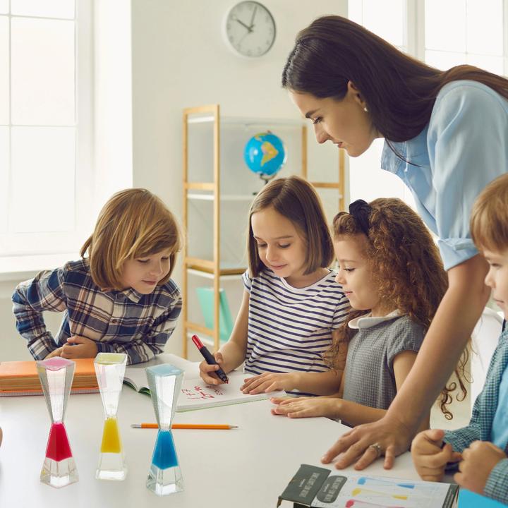 Actual product image The twiddlers Flüssige Sanduhr Gravity Liquid Motion Timer 3er-Set