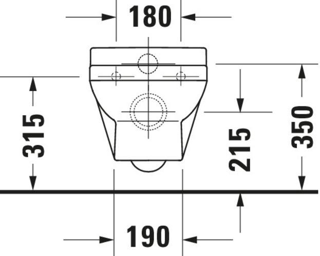 Image du produit Duravit WC suspendu DURASTYLE BASIC RIMLESS profond, pour enfants, 325x480mm blanc