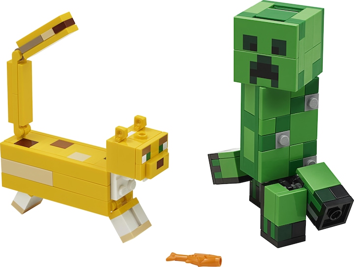 Produktbild LEGO BigFig Creeper und Ozelot (21156, LEGO Minecraft)