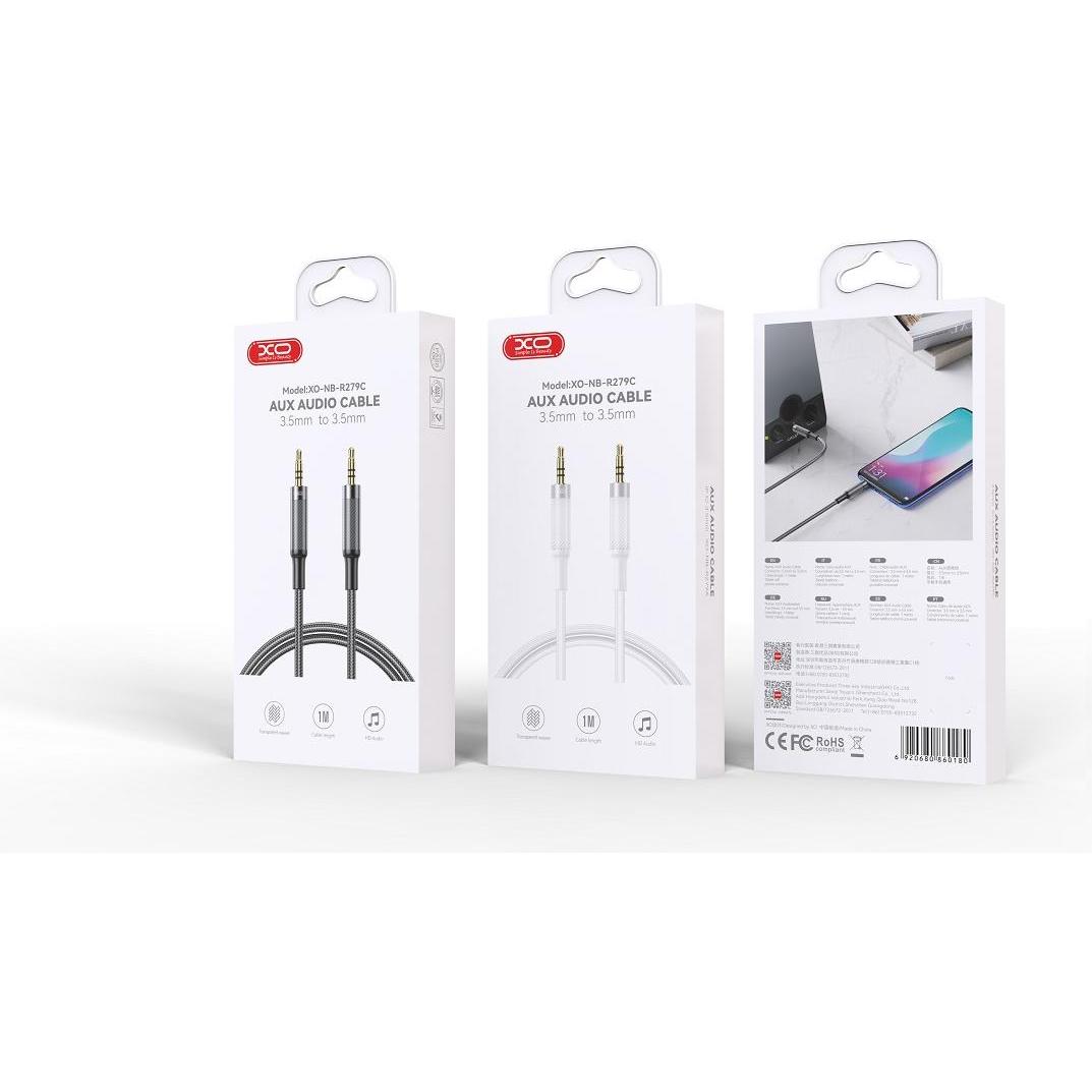 Thumbnail - xO Kabel Audio NB-R279C Klinke 3,5mm - Klinke 3,5mm 1,0m schwarz (1 m, 3.5mm Klinke (AUX)), Audio Kabel