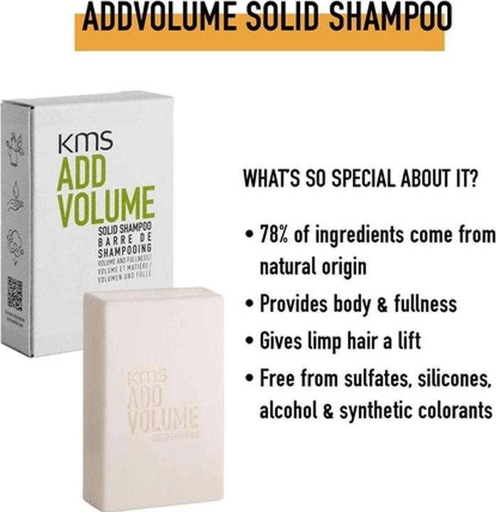 Immagine prodotto KMS California Aggiungi uno shampoo solido per il volume (75 ml, Shampoo liquido)