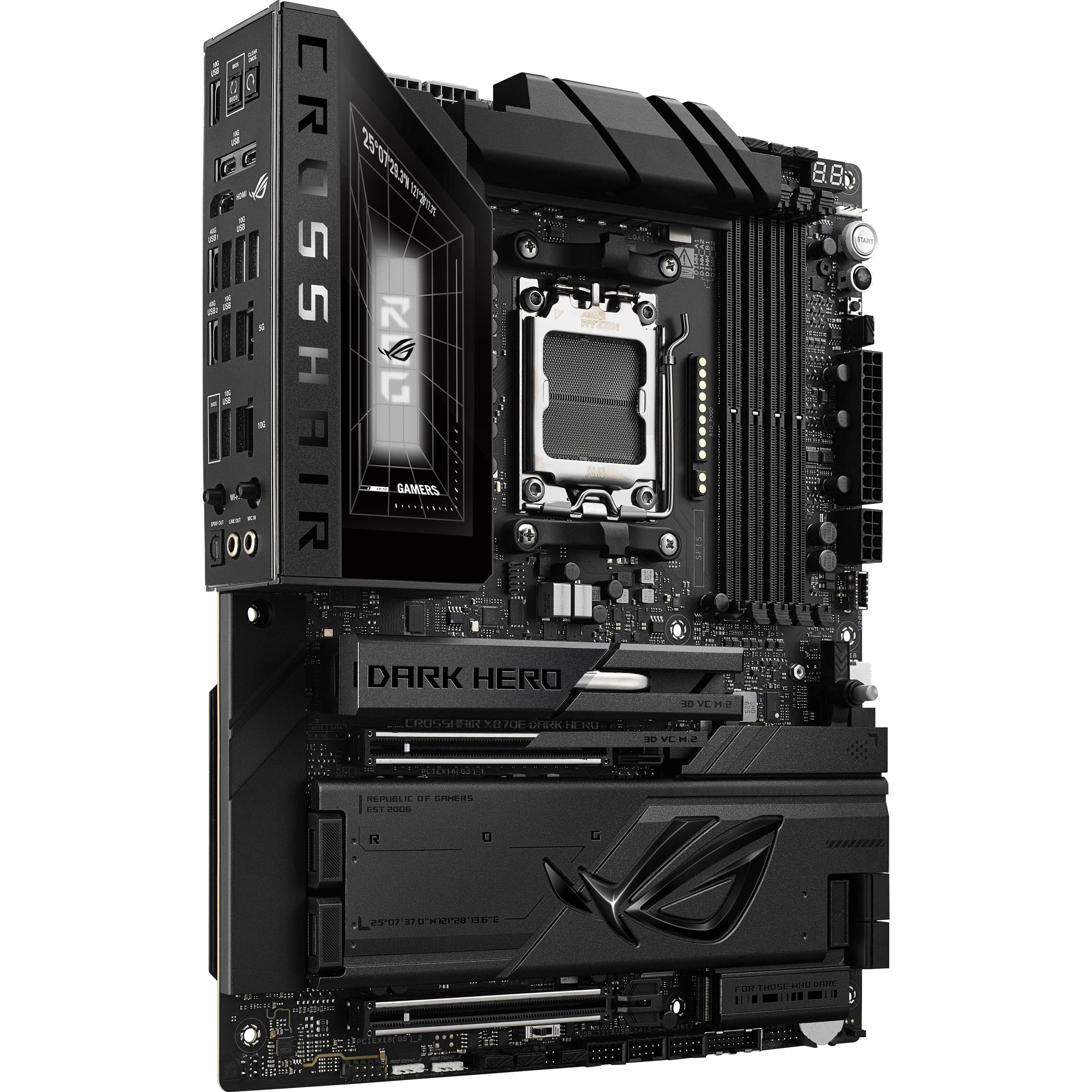 ASUS MB Rog Crosshair X870e Dark Hero (AM5, AMD X870E, ATX), Mainboard