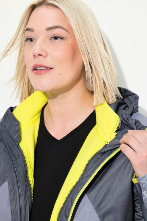 Actual product image Ulla Popken Modular Fleece Zip Front Jacket (50, 52)
