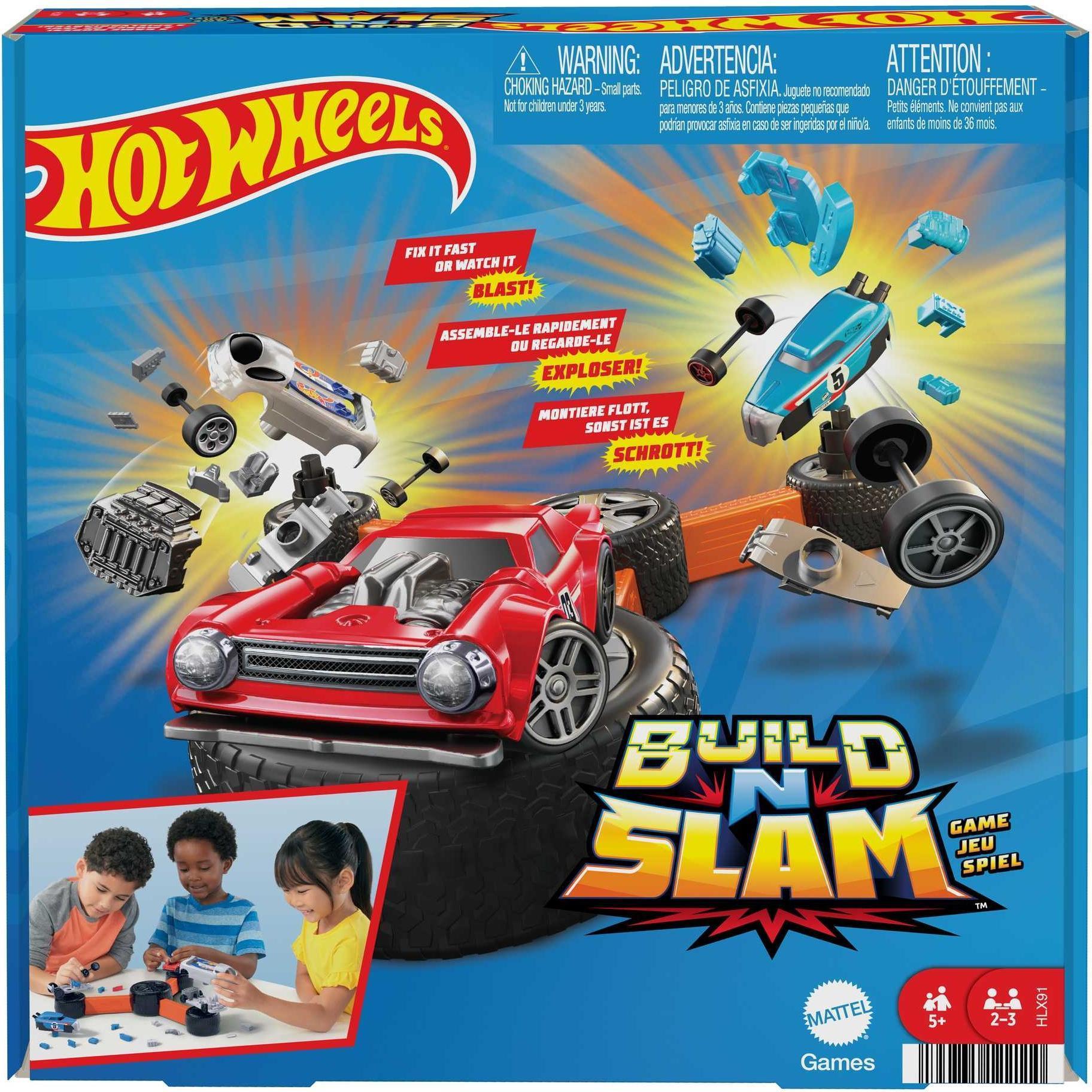 Mattel Games Hot Wheels Build N Slam (Multilingual)