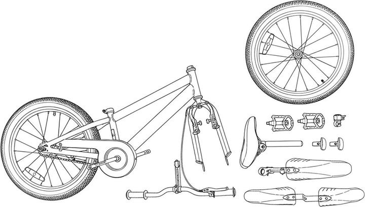 Produktbild vidaXL Kinderfahrrad (18")