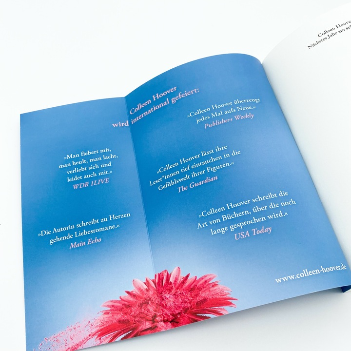 Produktbild Nächstes Jahr am selben Tag (Deutsch, Colleen Hoover, 2019)