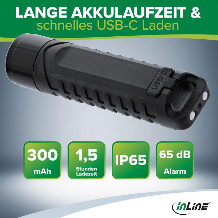 Actual product image InLine ® KeyFinder, smarter Schlüsselanhänger mit LED-Licht, 300mAh, IPX65 (6.16 cm, 300 lm)