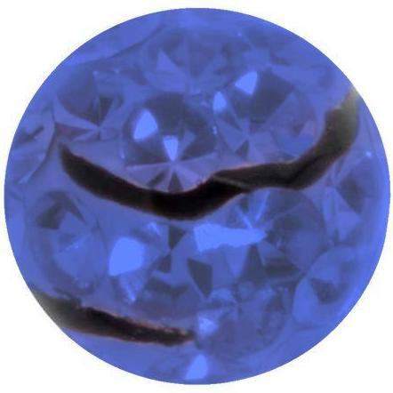 Image du produit Bijouteria Embout de piercing (Acier chirurgical 316L, Résine époxy, Cristallin)