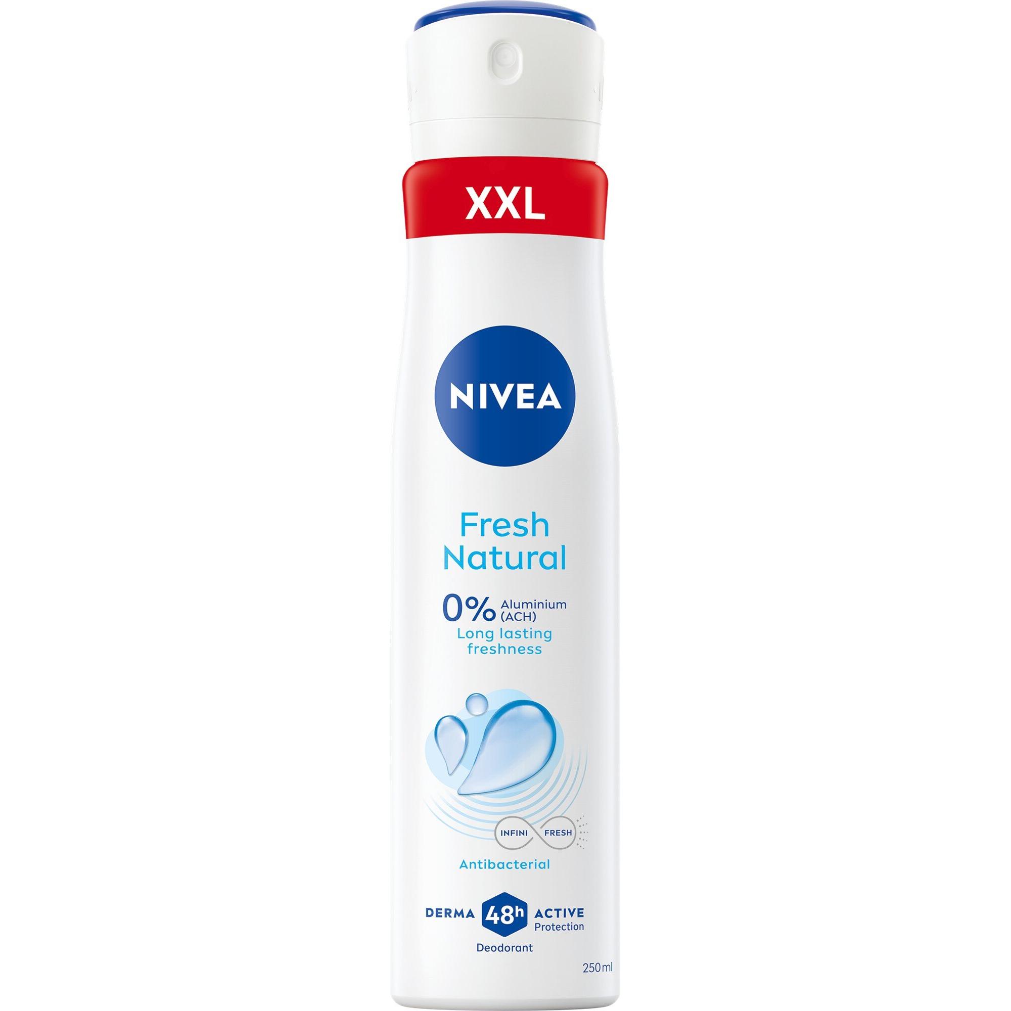 NIVEA, Deo, DEO 250ml Spray damski FRESH NATURAL (Spray, 250 ml)