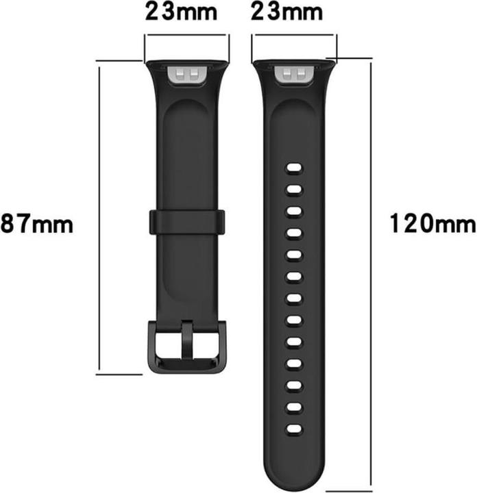 Actual product image Cover-Discount Xiaomi Mi Band 7 Pro - Silicone Replacement Bracelet Black (Silicone)