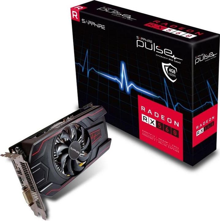 Actual product image Sapphire Pulse Radeon RX 560 OC (4 GB)