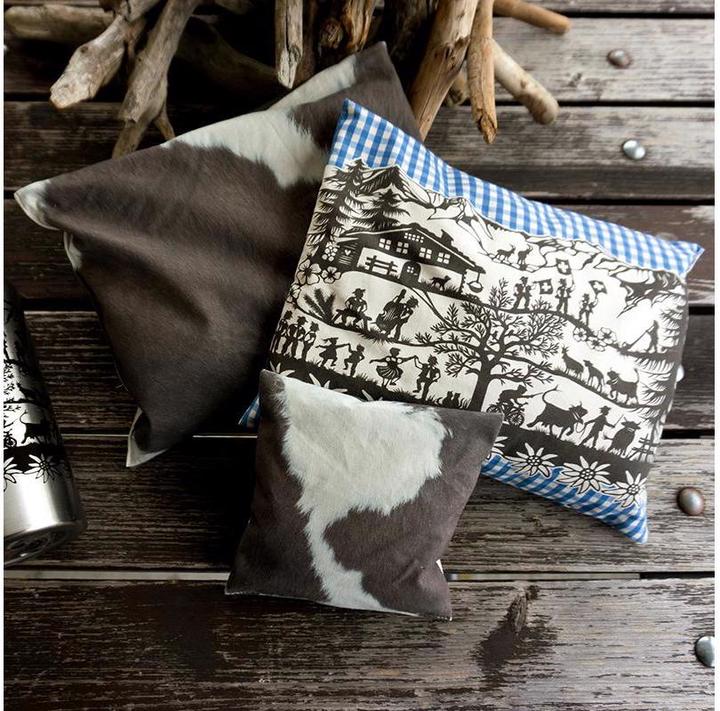 Actual product image Trendform Pillow mountain herbs 26 cm x 21 cm, Blue (21 x 26 cm)