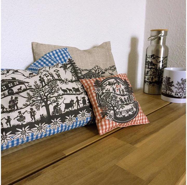 Actual product image Trendform Pillow mountain herbs 26 cm x 21 cm, Blue (21 x 26 cm)