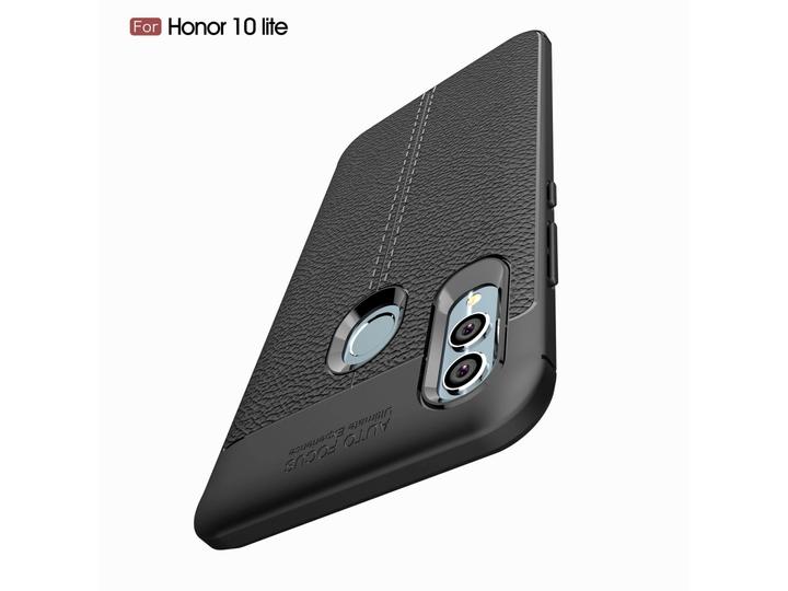 Actual product image Screenguard Honor 10 Lite Case Leather Design TPU Cover (Honor 10 Lite)