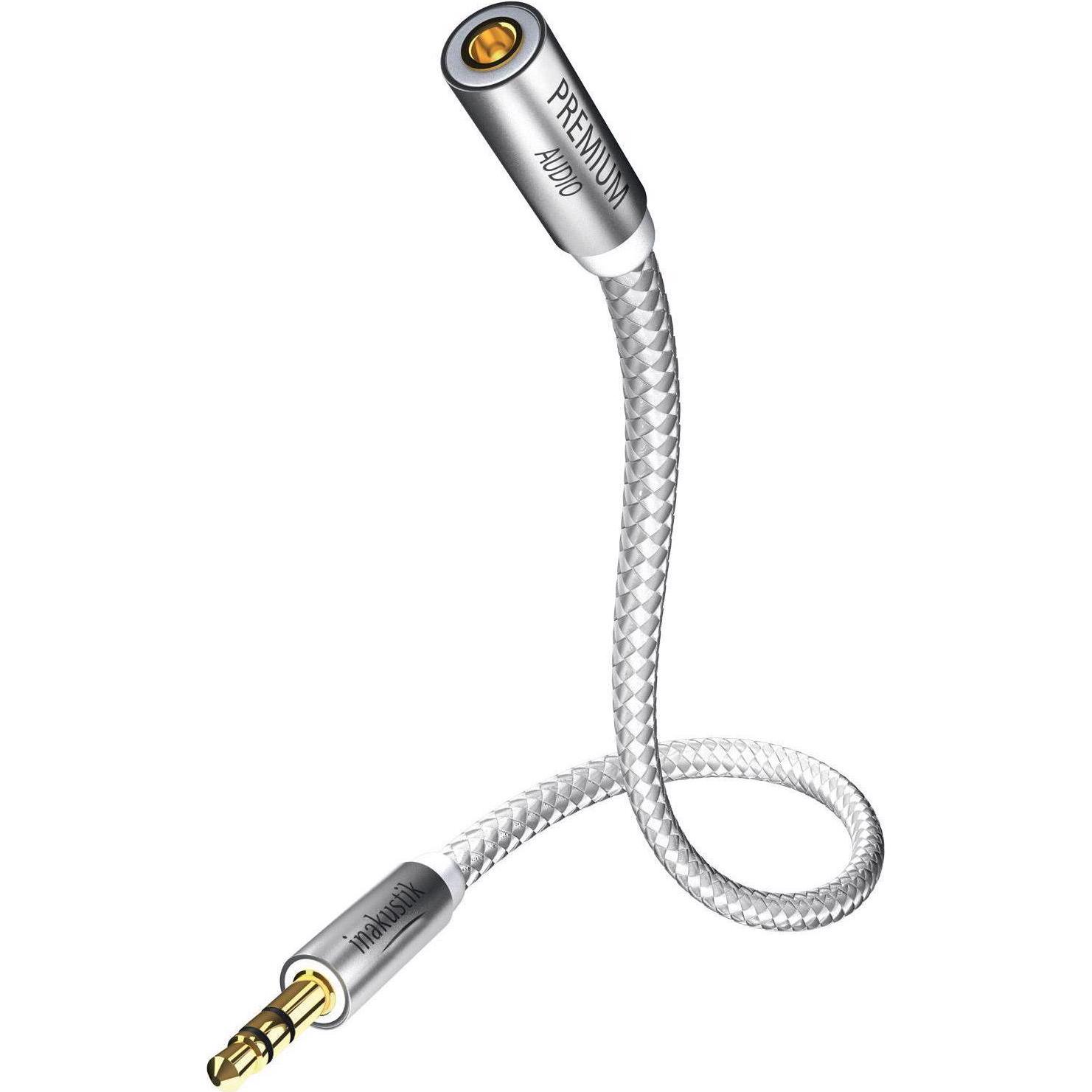 Inakustik 3.5mm Klinke – 3.5mm Buchse (3 m, 3.5mm Klinke (AUX)), Audio Kabel