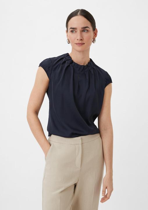 Produktbild Comma Bluse Satinbluse mit Raffung (34)