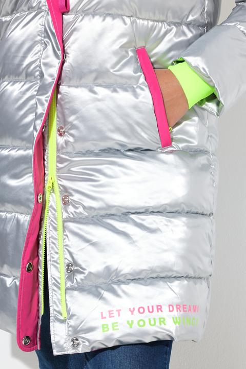 Produktbild Angel of Style Steppmantel, Straight Fit, Neon-Details, Rückenprint