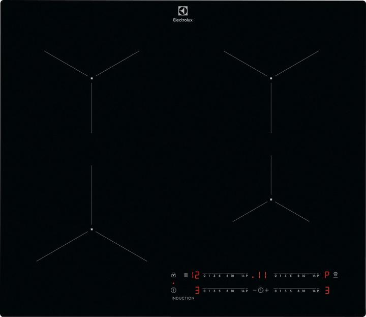 Produktbild Electrolux LIL61443C Schwarz Eingebautes 59 cm Induktionskochfeld 4 Herd(e)