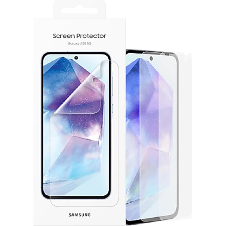 Samsung EF-UA556CTE Protection Film for Galaxy A55 5G Transparent (Damaged Package) (Samsung Galaxy A55), Pellicola protettiva smartphone, Trasparente